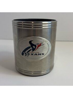 Houston Texans Stainless Steel Can Koozie – Vintage Y2K Sport Block Aesthetic